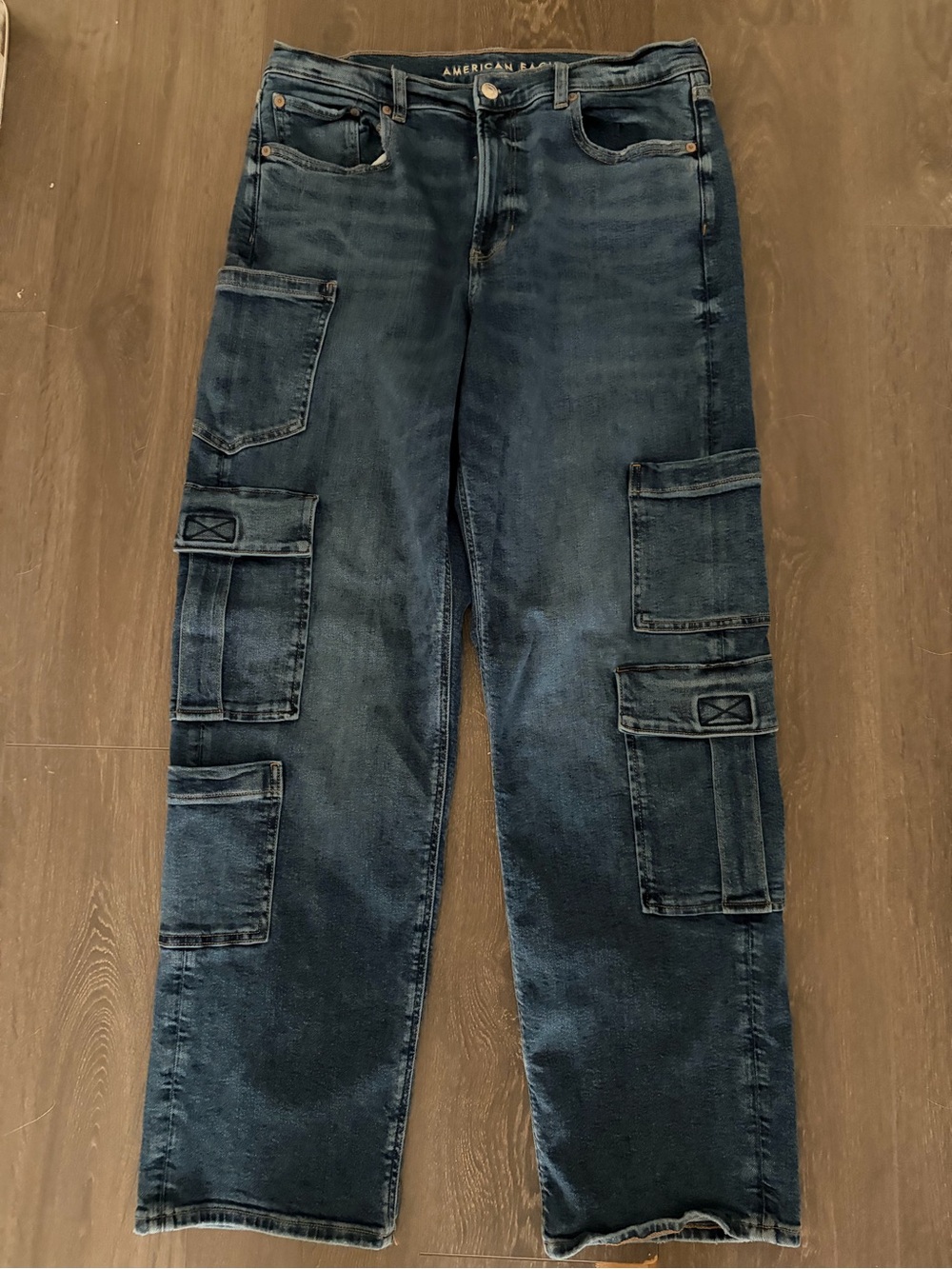 American Eagle women’s Dark Blue Cargo Pants